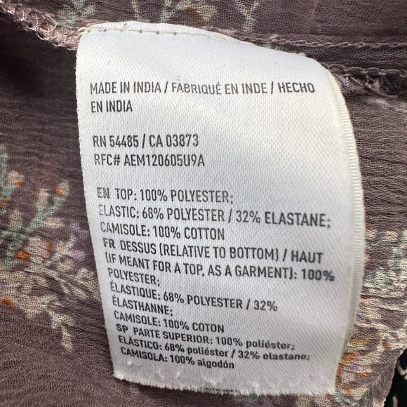 Anthropologie Maeve NORONHA BLACK ELEPHANT MOTIF faux wrap dress size medium - Picture 13 of 13